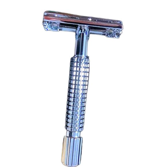 Van Der Hagen TWIST Adjustable Safety Razor Siver 5 Blades - Picture 3 of 10